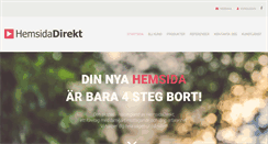 Desktop Screenshot of hemsidadirekt.se