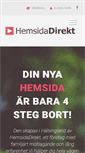 Mobile Screenshot of hemsidadirekt.se